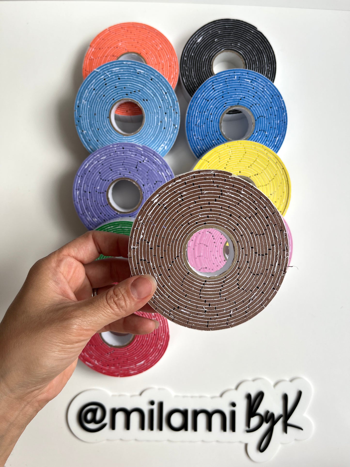 Coloured, Pre-Cut Double-Sided Foam Tape (set of 2 rolls)