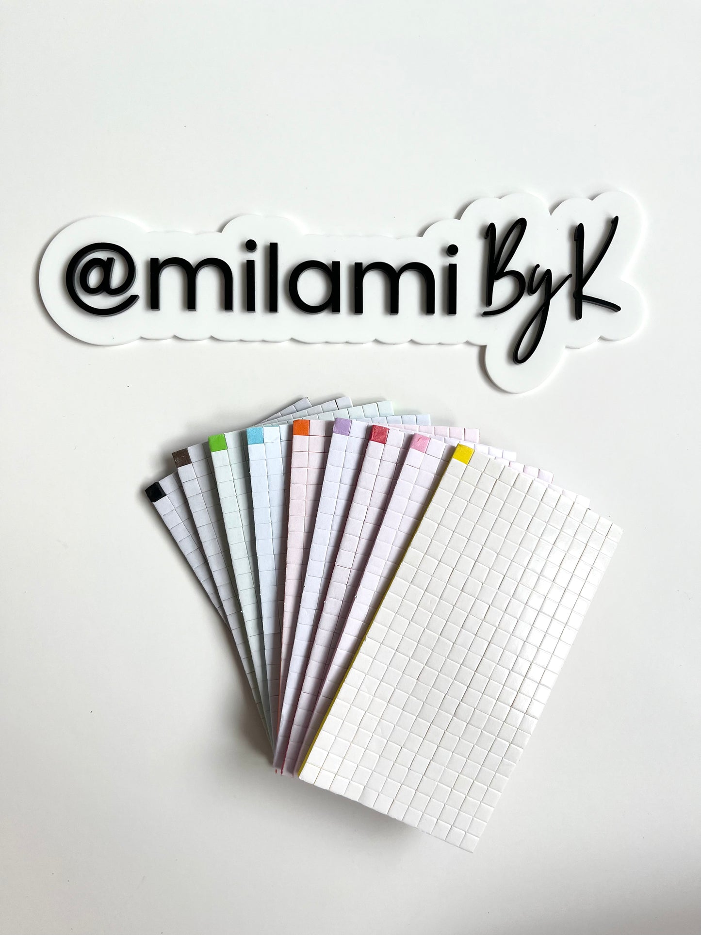 Coloured Double-Sided foam squares (set of 5 sheets)